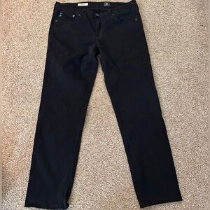 Men's Black Straight Cigarette Jeans